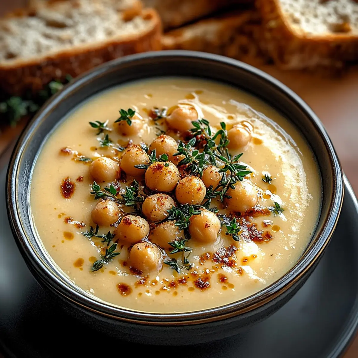 Heavenly Creamy Garlic Chickpea Soup: Cozy Vegan Comfort in a Bowl 6