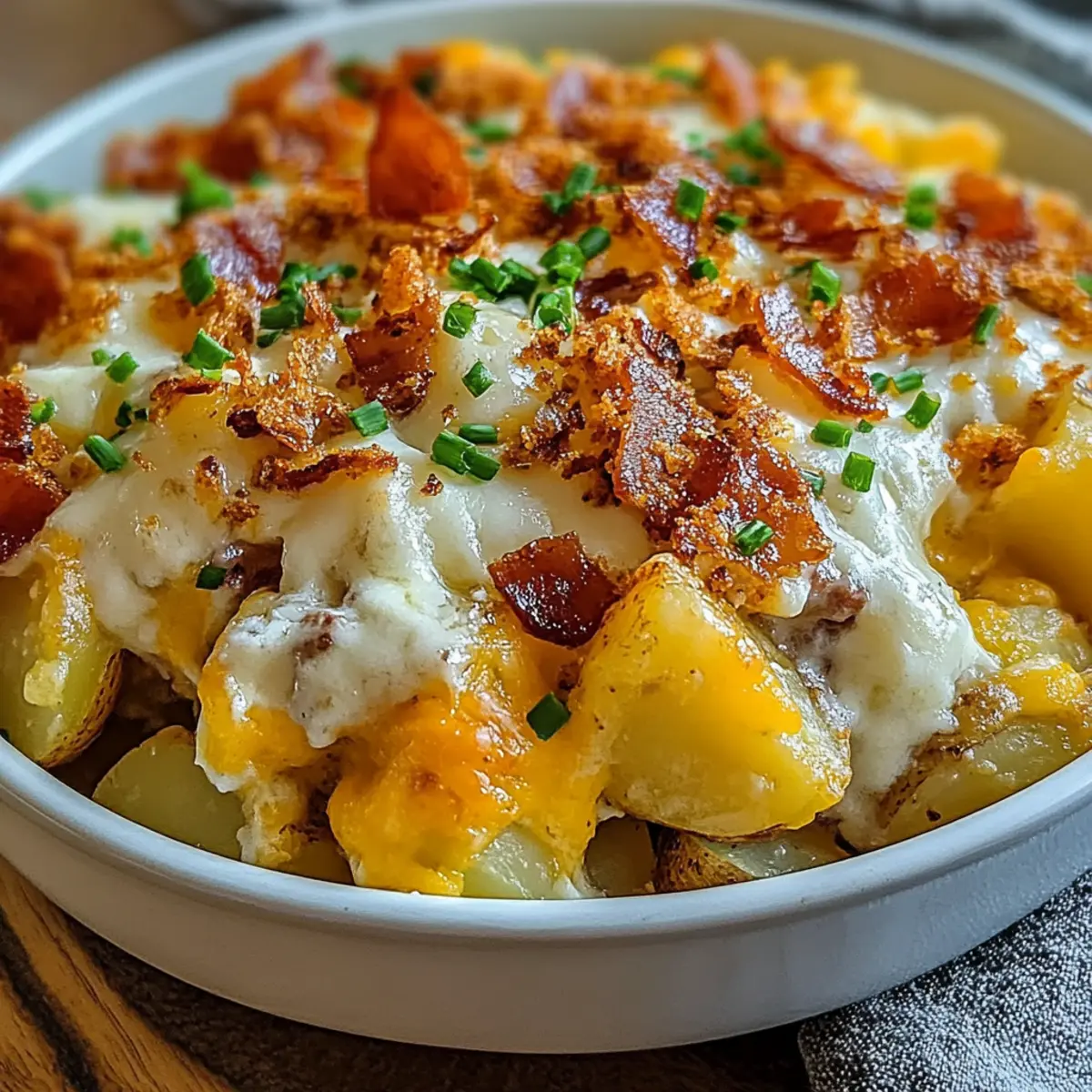 Irresistibly Creamy Slow Cooker Loaded Baked Potato Casserole 1