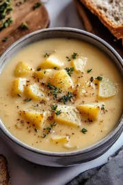 Cheddar Garlic Herb Potato Soup
