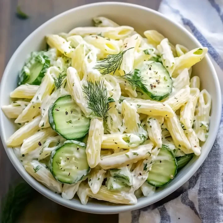 Fresh Cucumber Pasta Salad
