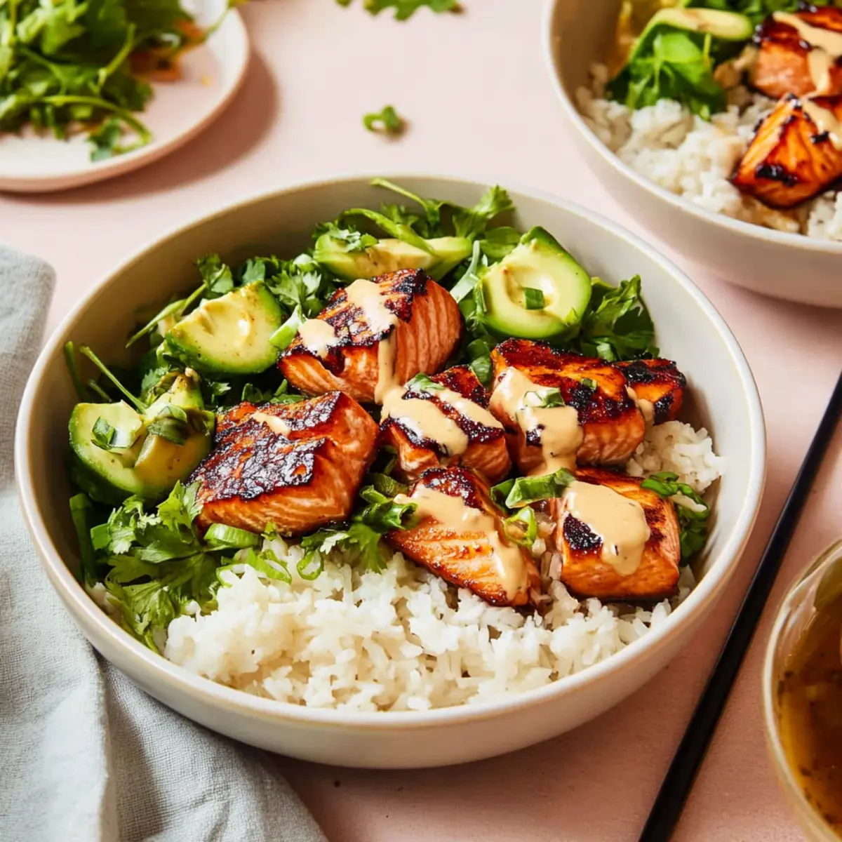 Delicious Honey Glazed Salmon Bowls in Just 30 Minutes! 2