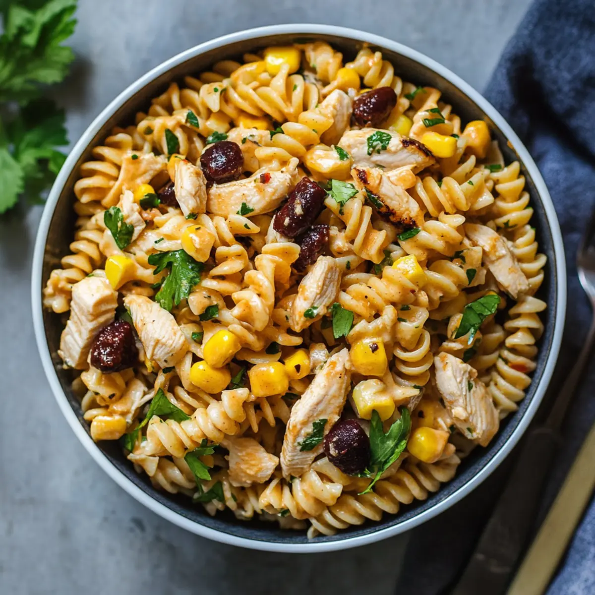 Satisfy Your Cravings with High Protein BBQ Chicken Pasta Salad 2
